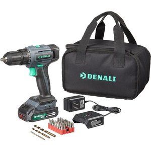 20V Drill Driver Kit with 36-Piece Bit Set, Includes 2.0Ah Lithium Battery
